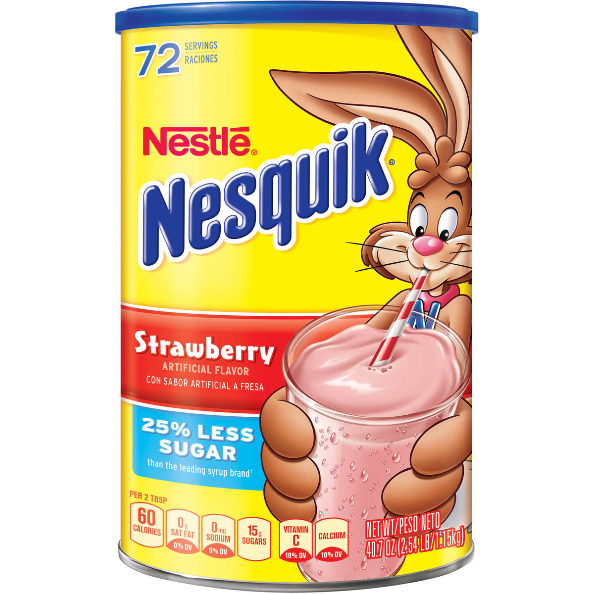 Nestle Nesquik Strawberry Flavor Powder 40.7 oz - 1.5 kg