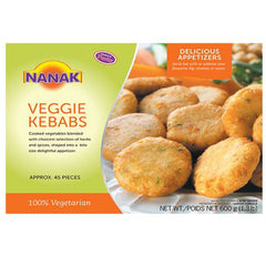 Nanak Veggie Kabab 45 Pieces- 600 Gms