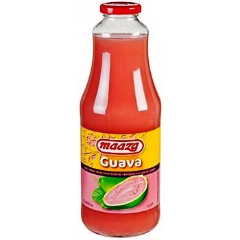 Maaza Guava Glass Bottle 1 L