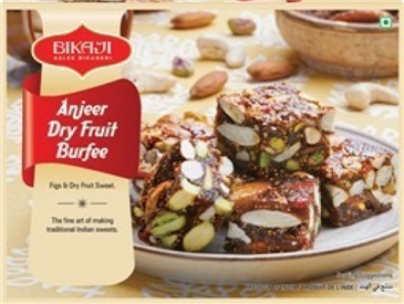 Bikaji Anjeer Dry Fruits Burfee 8.8 Oz - 250 Gms