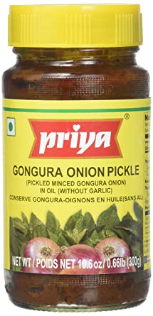 Priya Gongura Onion Pickle  10.6 OZ - 300 Gms