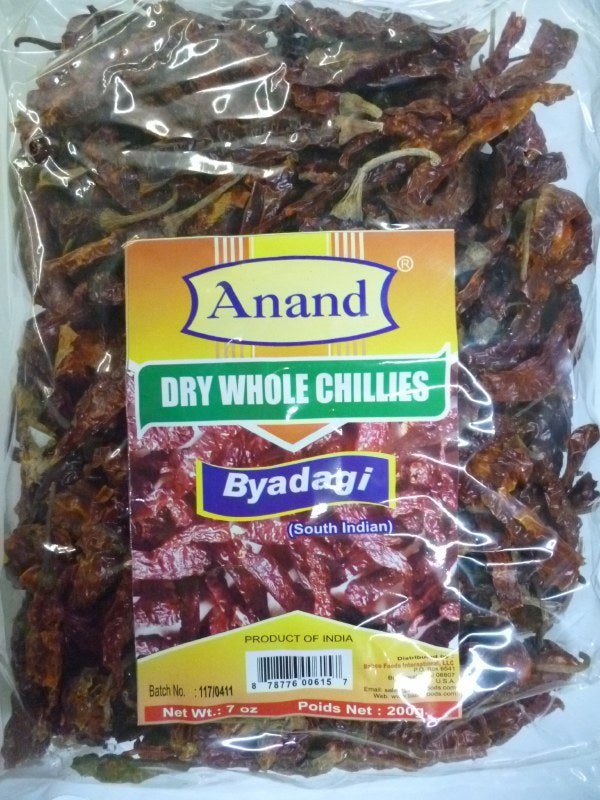 Anand Dry Whole Chilli K Byadgi 14.8 Oz - 200 Gms