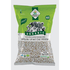 24 Mantra Organic Urad White Whole 4 LB - 1.814 KG