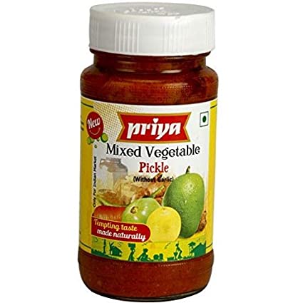 Priya Mixed Vegetable Pickle 10.6 OZ - 300 Gms