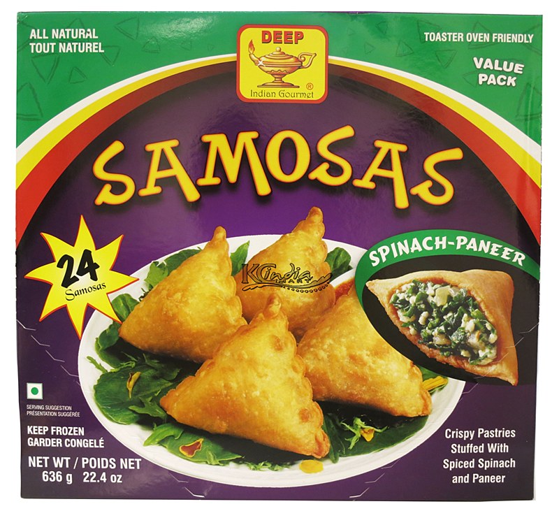 Deep Spinach Paneer Samosa 24 Pieces