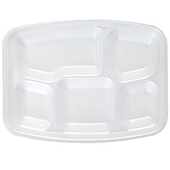 Dart six  Compartment  foam plates-125 plates