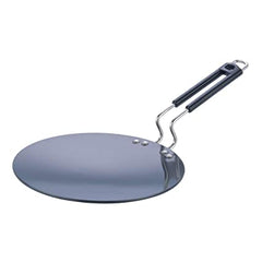 Super Shyne Non Stick ( Tripple Coating)  Flat Tava -12  inch  Thickness 5mm-Heats evenly for better results with heat safe handle