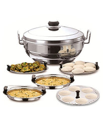 Vinod Wire stand with 4 Dhokla Plate+4 Idli Plate