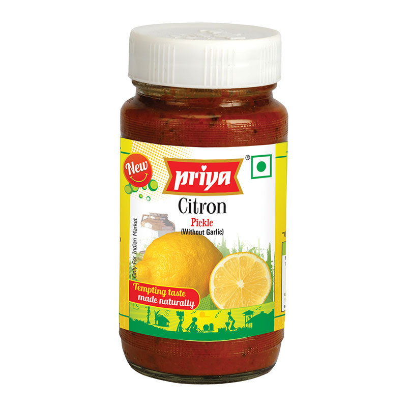 Priya Citron Pickle 10.6 OZ - 300 Gms