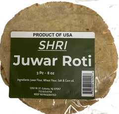 Shri Foods Juwar  Roti 3Pcs 8 oz ( Fresh Cooked)