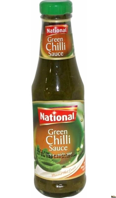 National Green Chilli Sauce 10.6 Oz - 300 Gms