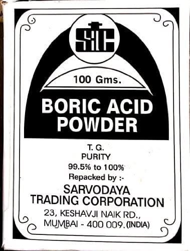 Boric Acid Powder -Use for Carrom Board, Dancing Floor ,  350z- 100 Gms