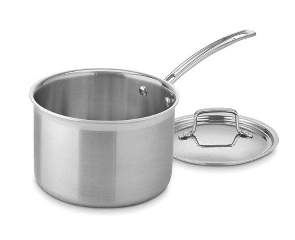 Super Shyne Stainless Steel Sauce Pan 6.5 Inches  Dishwasher Safe and easy to clean-Suitable for induction & LPG