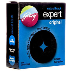 Godrej Natural Black Powder Hair Color 0.91 OZ - 26 Gms