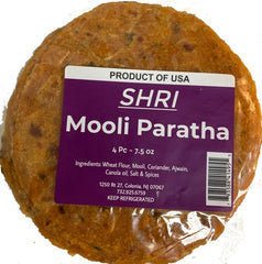 Shri Foods Mooli  Paratha 4 Pcs - 230  Gms ( Fresh Cooked)