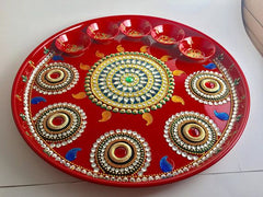 Pooja Thali 12 Inchs ( 5 Deeps)