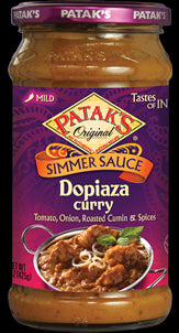 Patak's Dopiaza Curry Simmer Sauce 15 OZ - 425 Gms