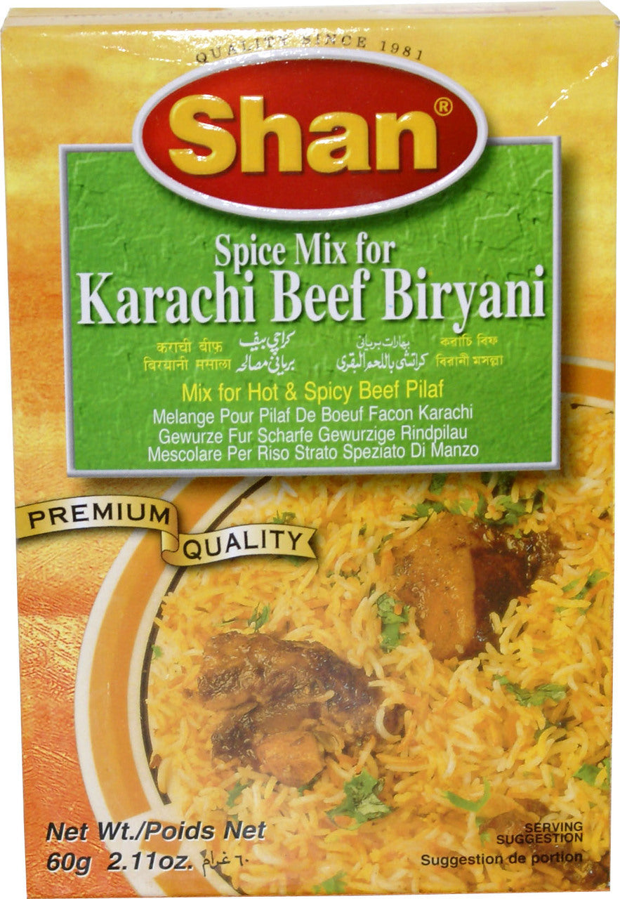 Shan Karachi Beef Biryani 2.1 OZ - 60 Gms