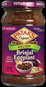 Patak's Brinjal Eggplant Relish 11 OZ - 312 Gms