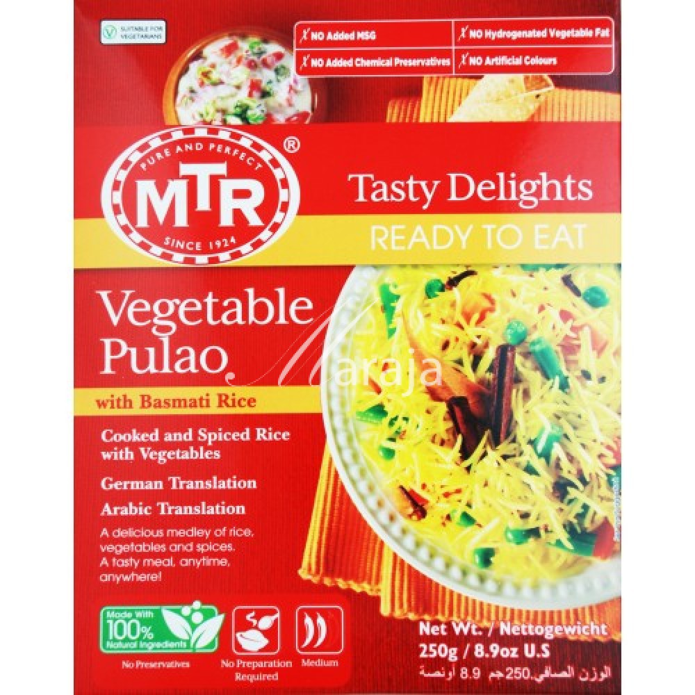 MTR Vegetable Pulao 10.5 OZ -  298 Gms