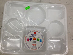 Plastic Plus 8 Compartment heavy Duty Plastic Dinner Plate 15 OZ - 426 Gms