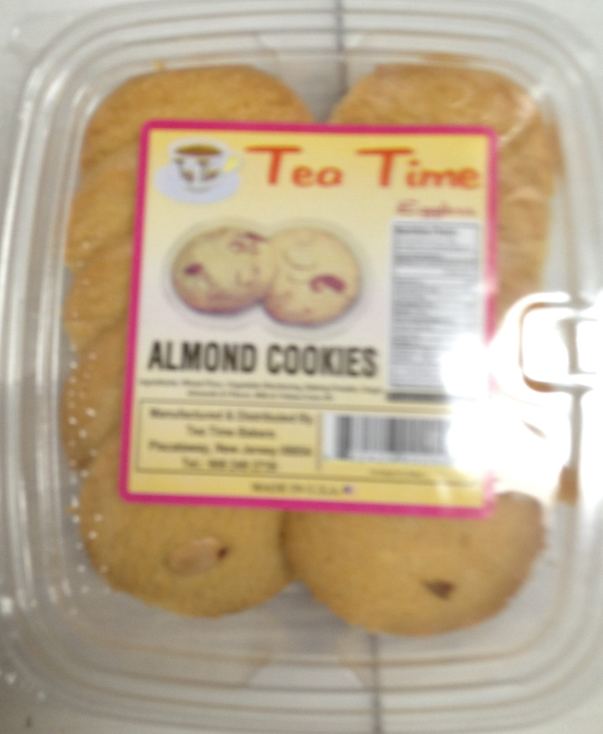 Tea Time Almond Cookies 7 Oz - 200 Gms