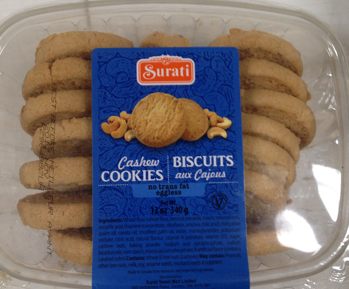 Surati Cashew Cookies 12 Oz - 340 Gms