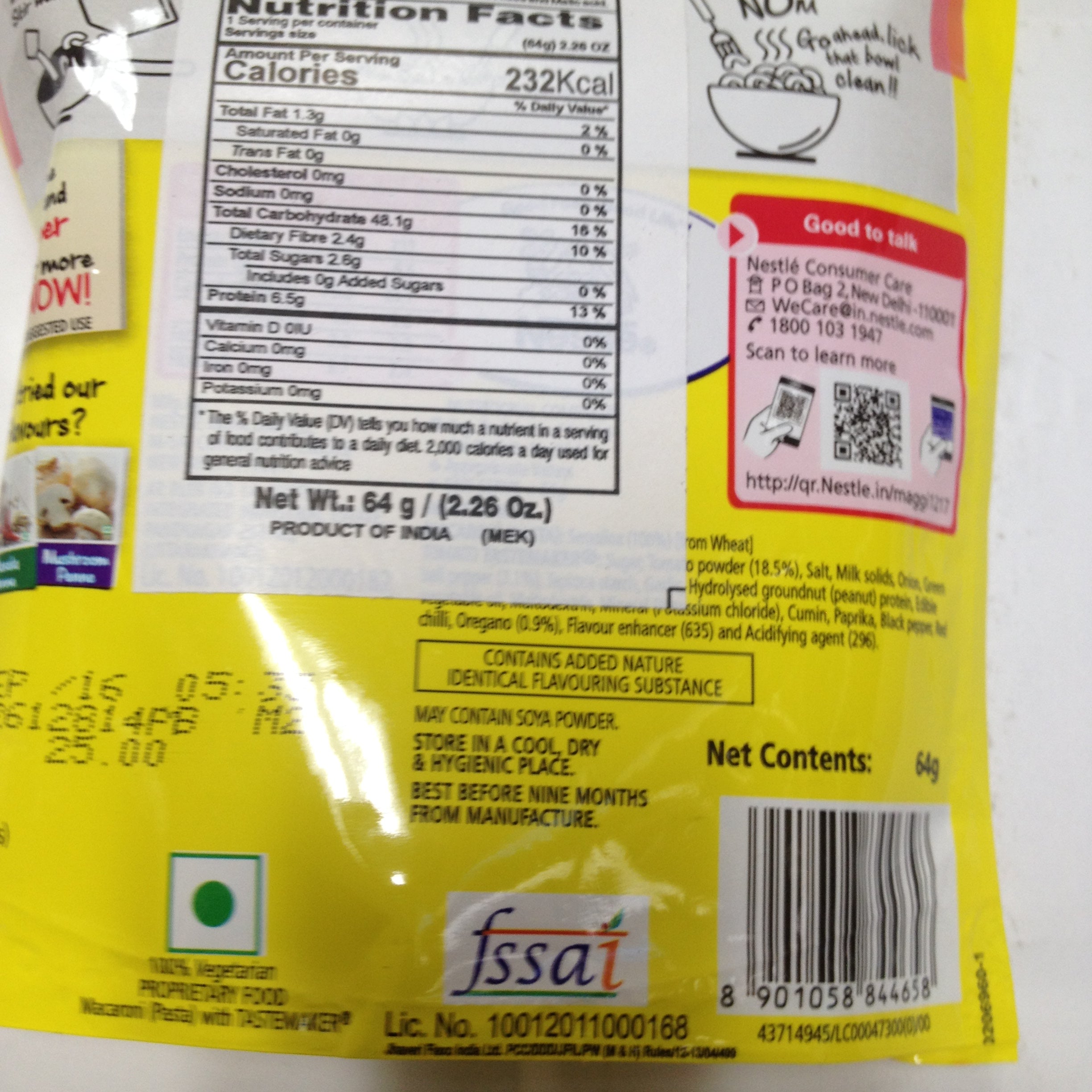 Maggi Pazzta 2.2 Oz - 64 Gms