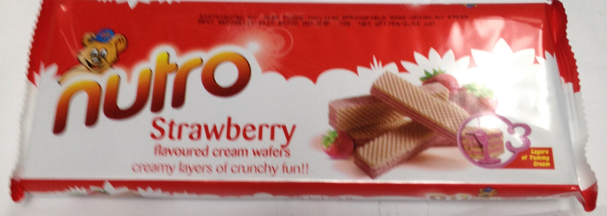 Nutro Stawberry Cream Wafer  2.65 Oz - 75 Gms