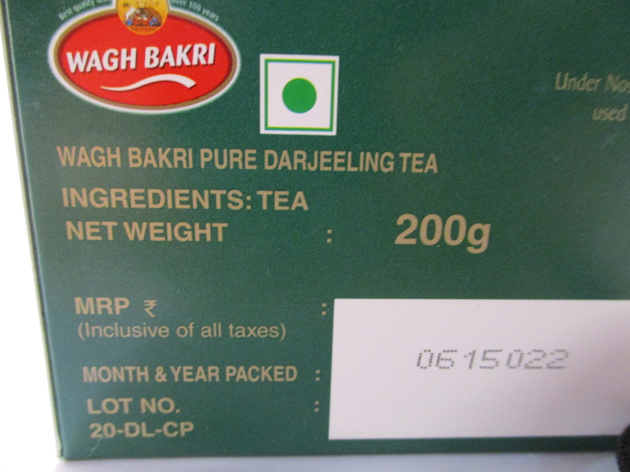 Wagh Bakri Darjeeling Tea 7 OZ - 198 Gms