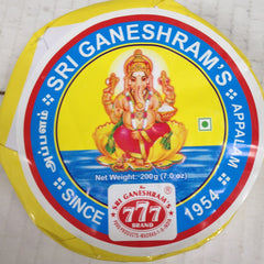 Sri Ganeshram's Appalam 7 Oz - 200 Gms