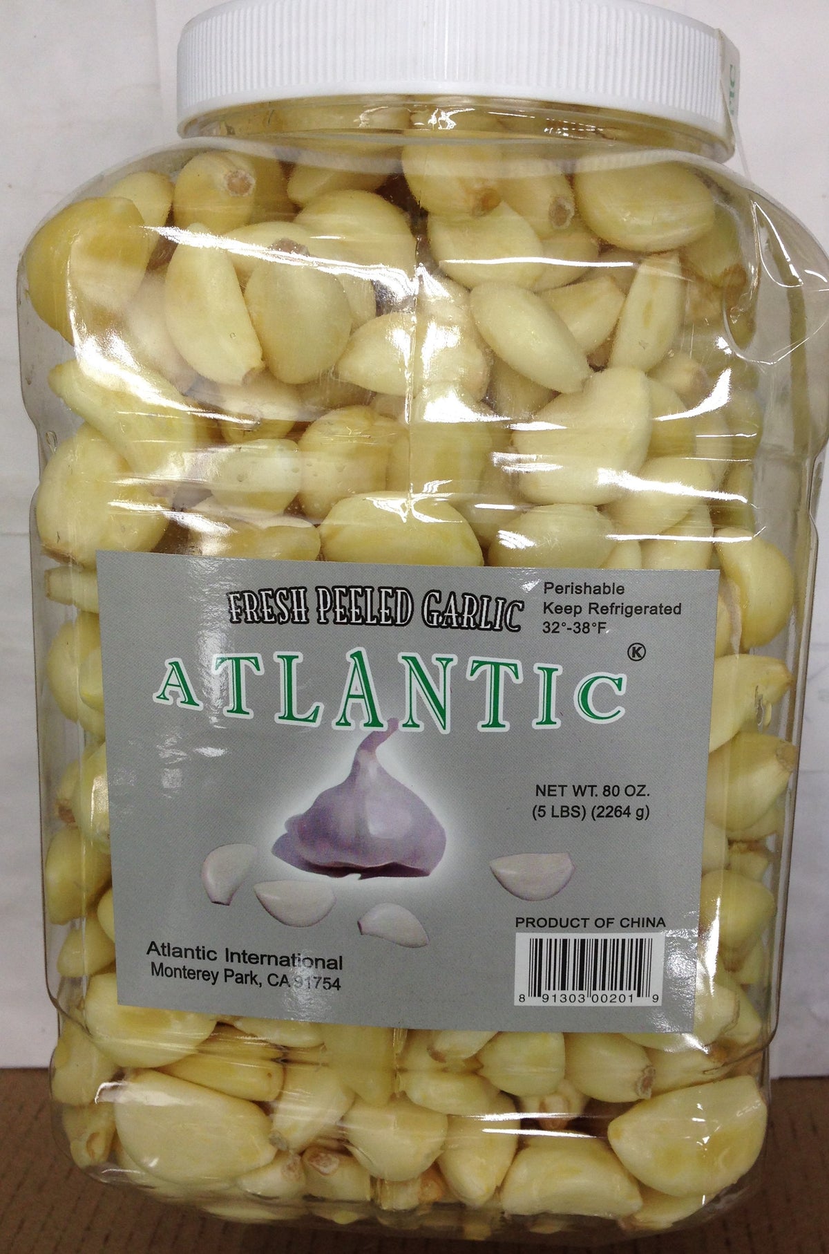 Atlantic Fresh Peeled Garlic 80 OZ - 22268 Gms