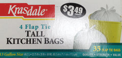 Krasdale Tall Kitchen Bags 10 OZ - 283 Gms