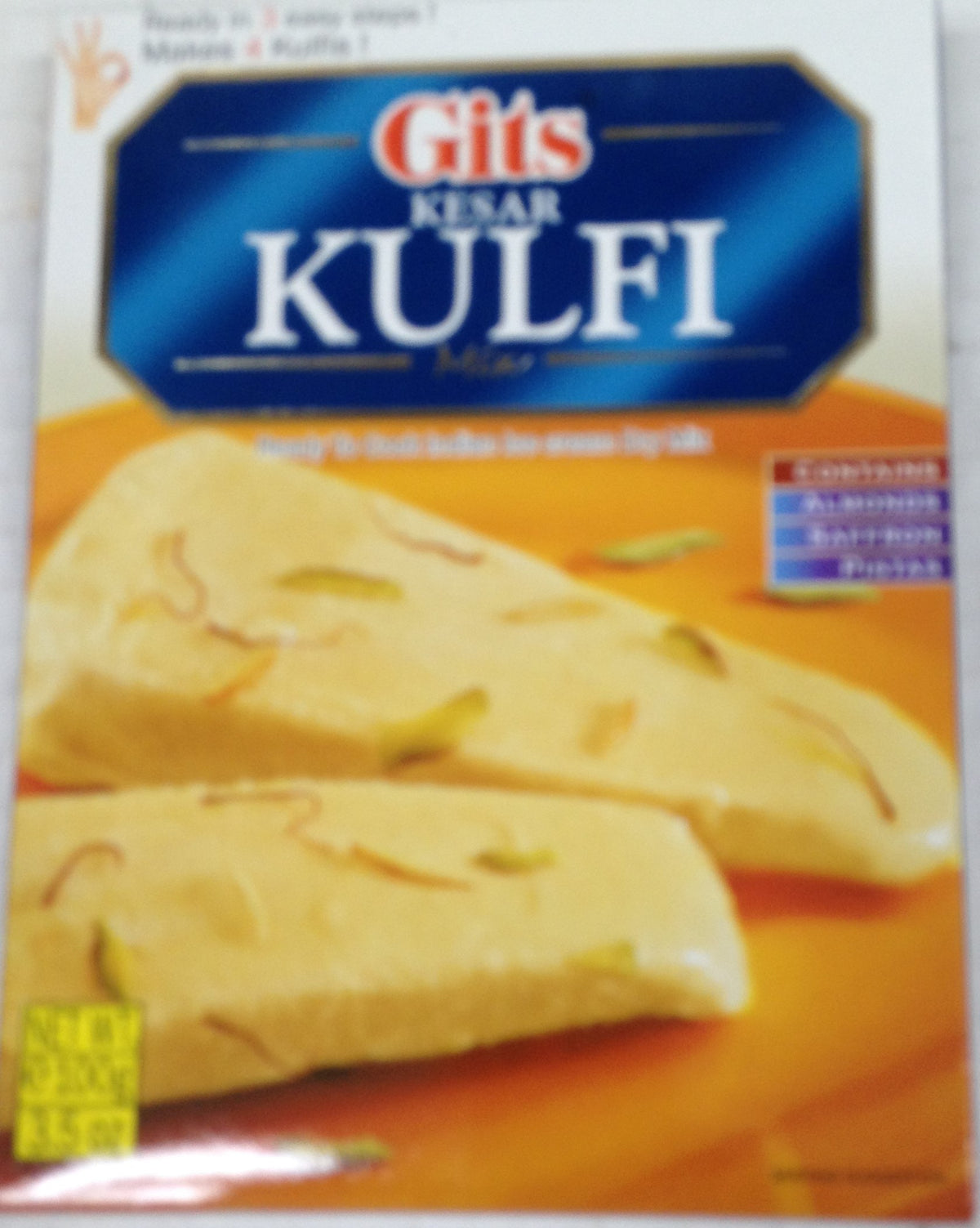 Gits Keasr Kulfi 3.5 Oz - 100 Gms