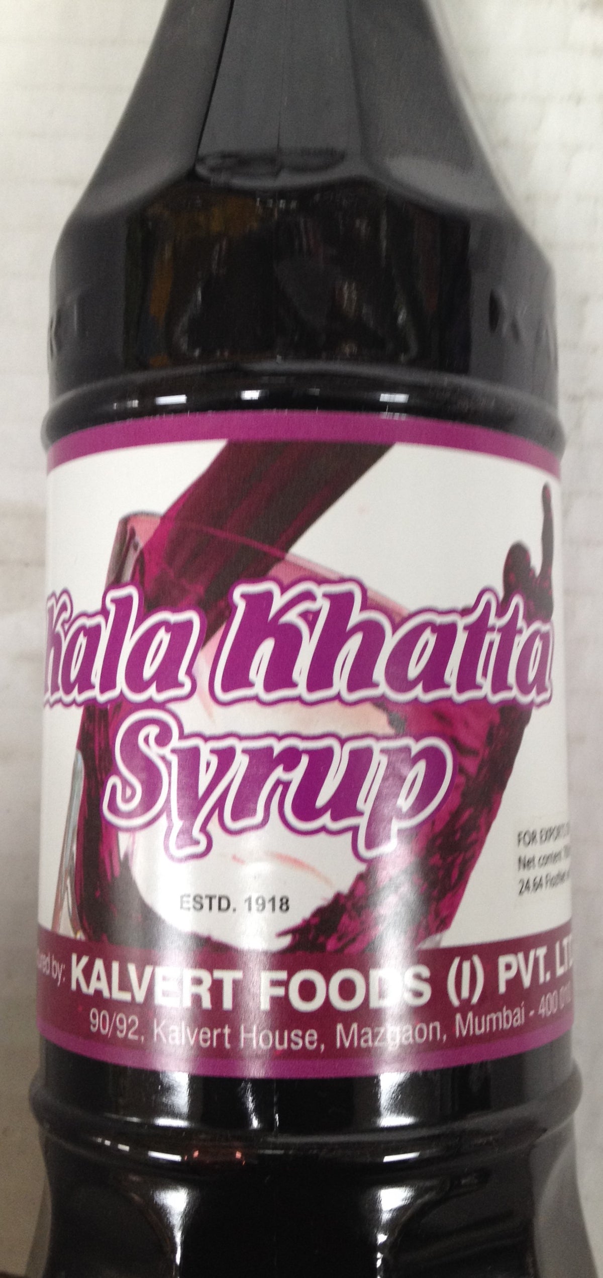 Kalvert Kala Khatta Syrup 24.64 Oz - 700 Gms