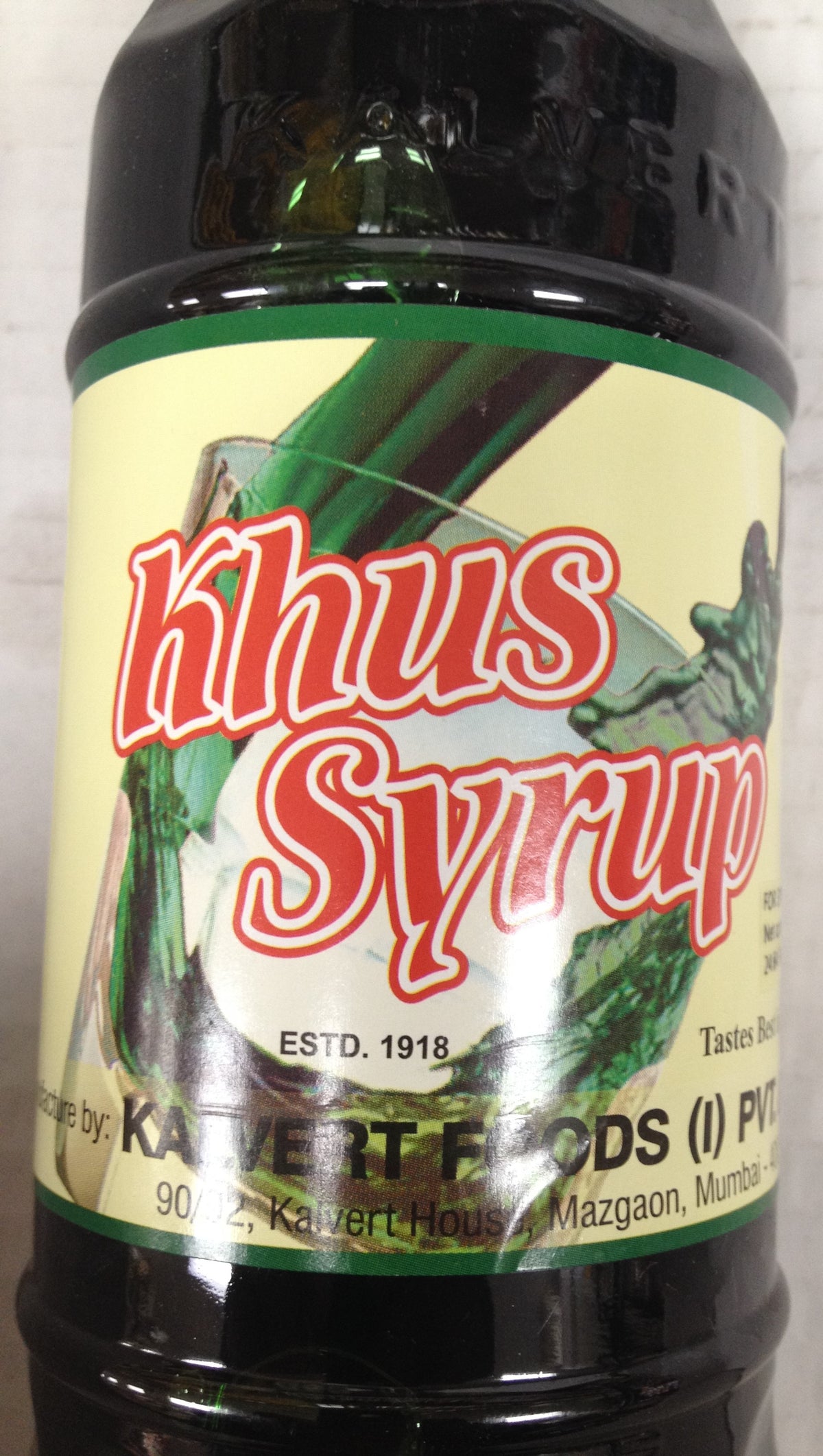 Kalvert Khus Syrup 24.64 Oz - 700 Gms