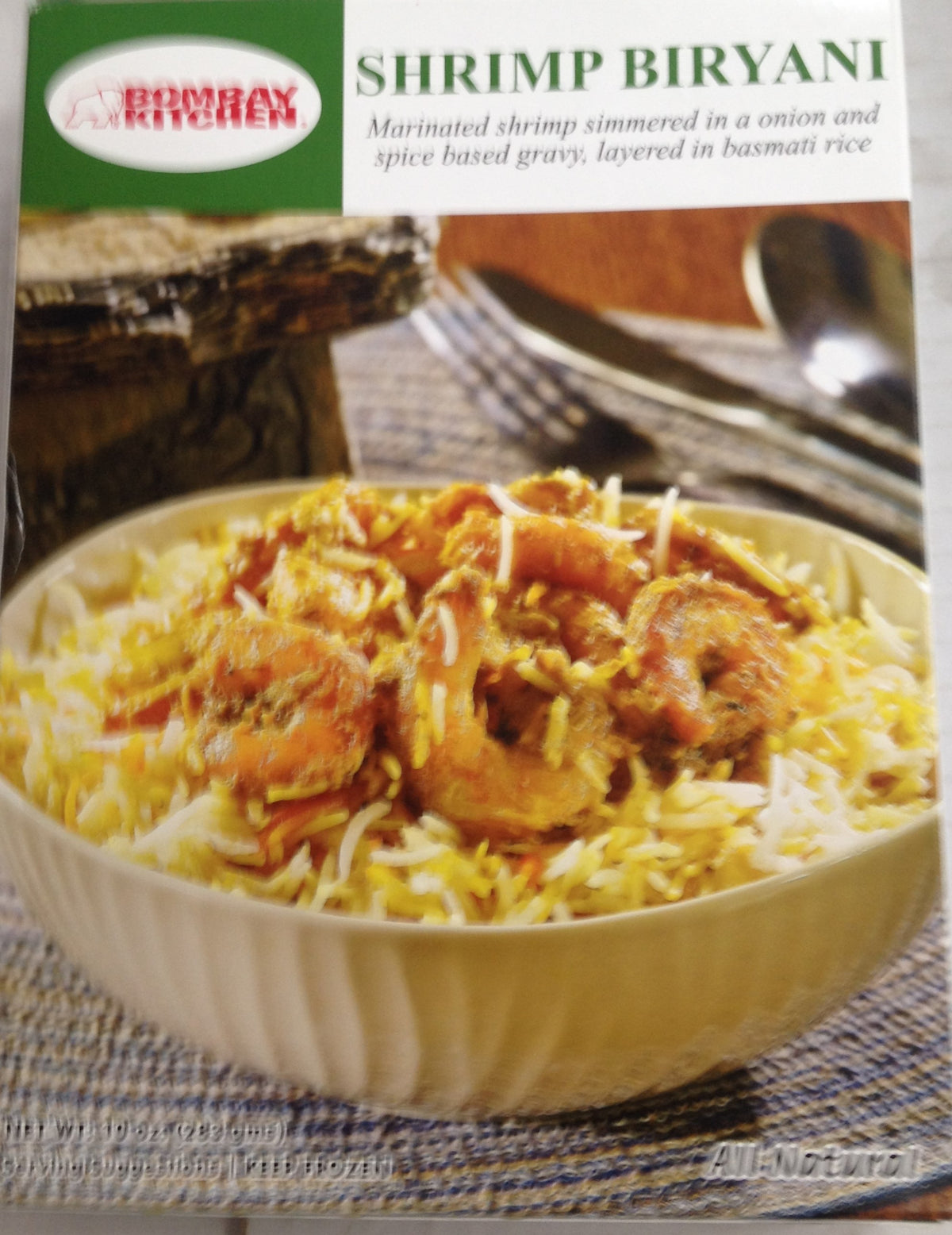 Bombay Kitchen Shrimp Biryani 10 Oz - 283 Gms