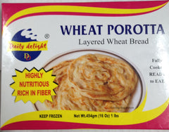 Daily Delight Wheat Porotta 16 Oz - 454 Gms( 4 No's)