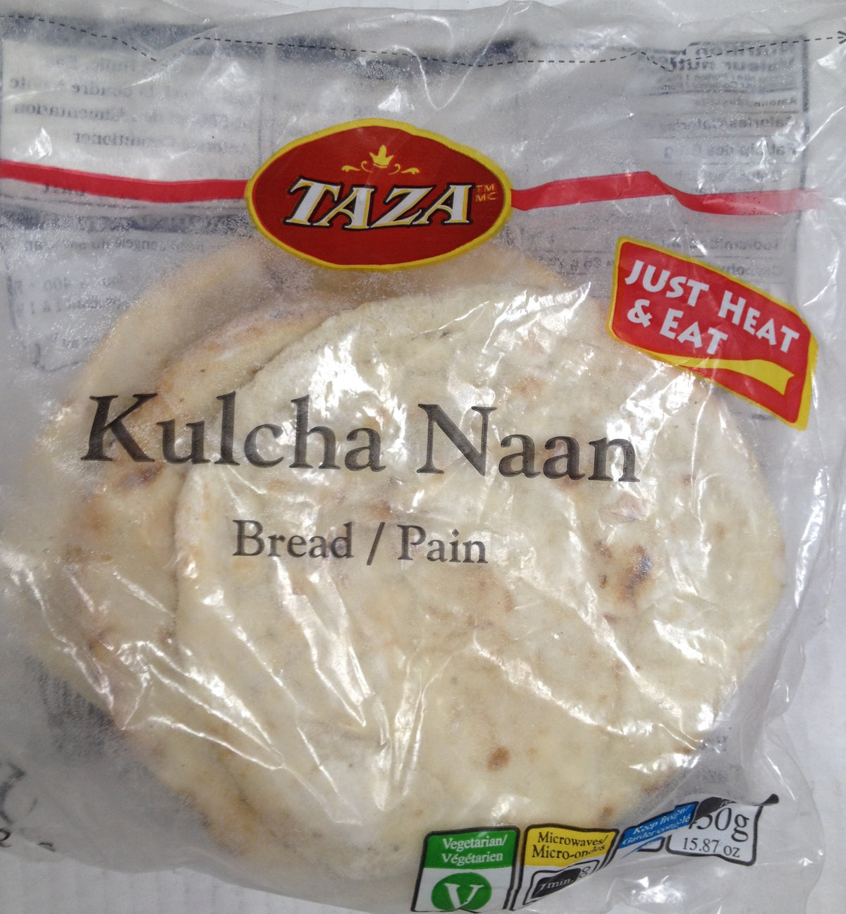 Taza Kulcha Naan 16 Oz - 454 Gms ( 5 No's)