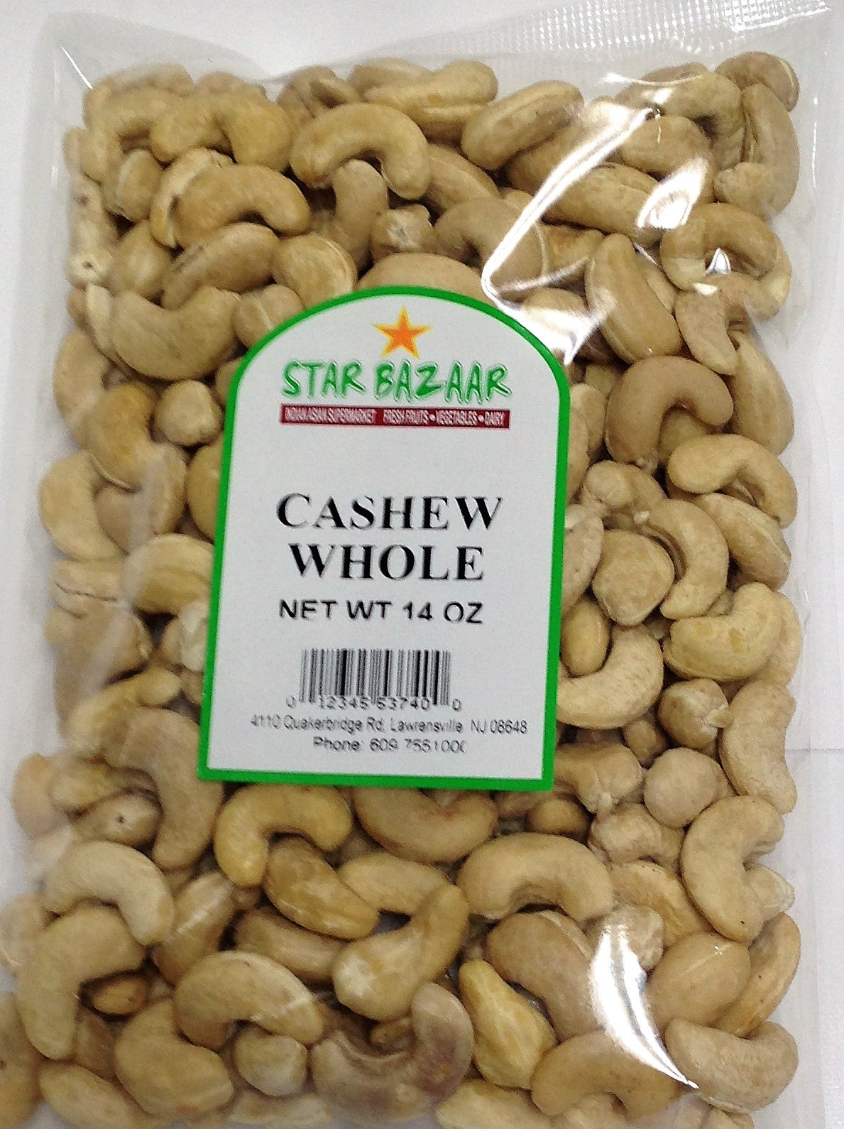 Big Bazaar -Star Bazaar  Cashew Whole 14 OZ - 397 Gms