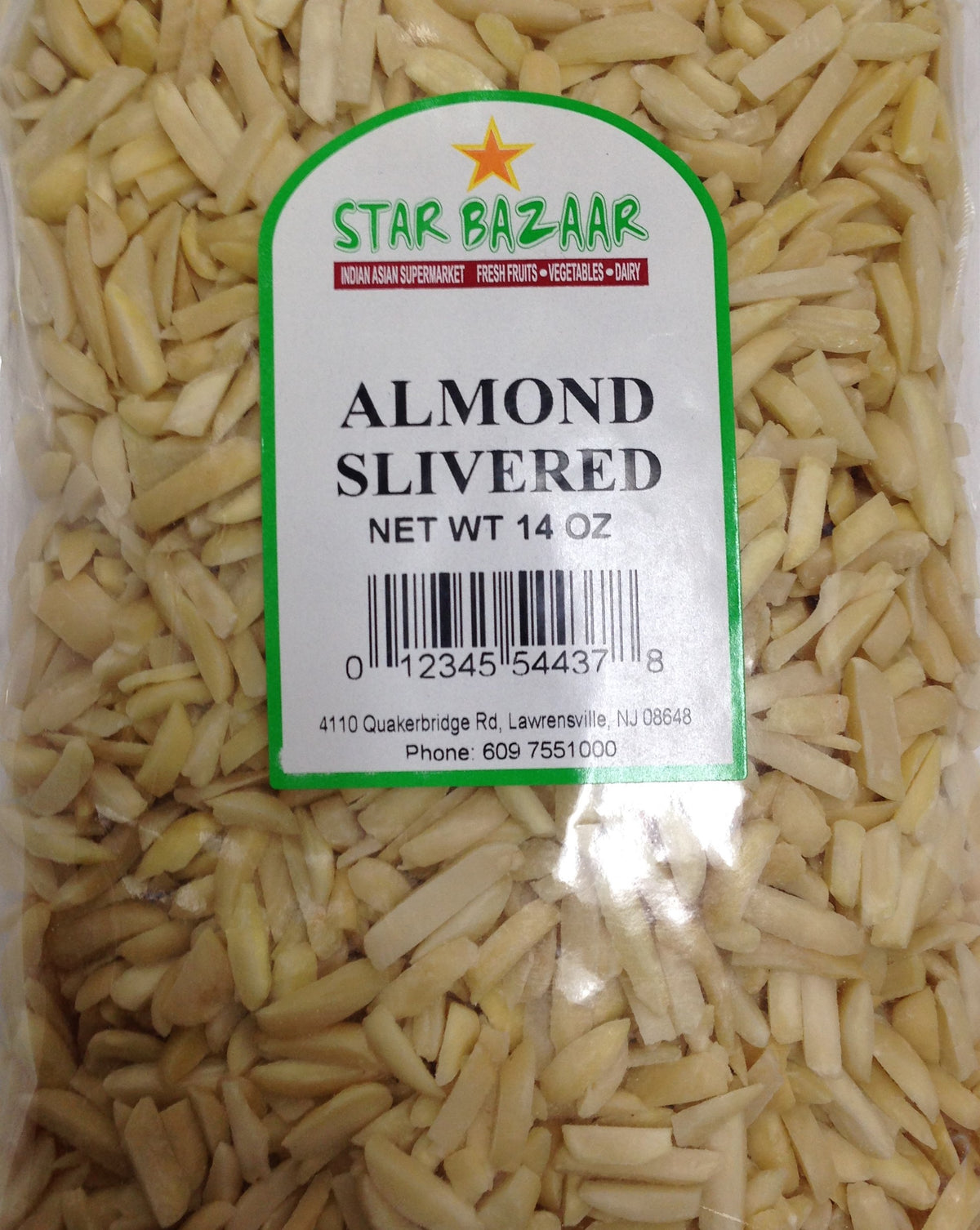 Big Bazaar- Star Bazaar  Almond Silvered 14 OZ - 397 Gms