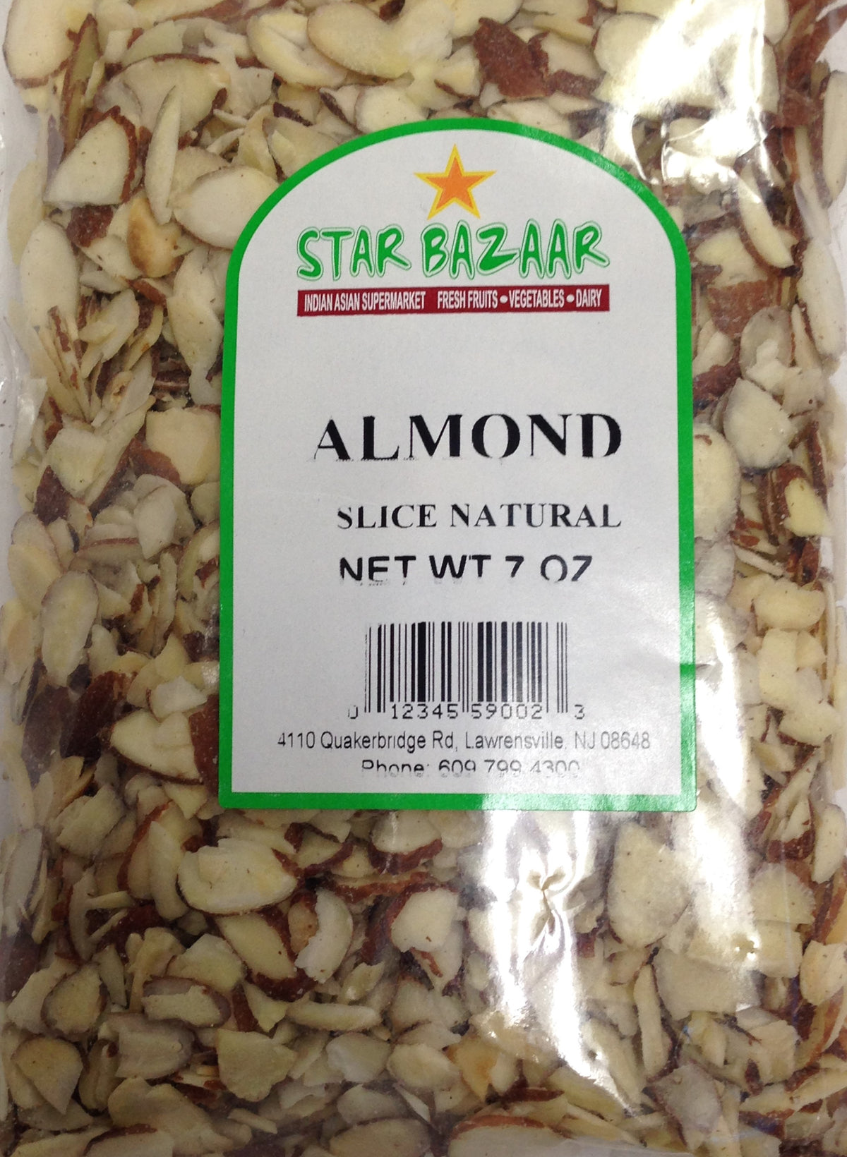 Big Bazaar -Star Bazaar  Almond Slice Natural 7 OZ - 198 Gms