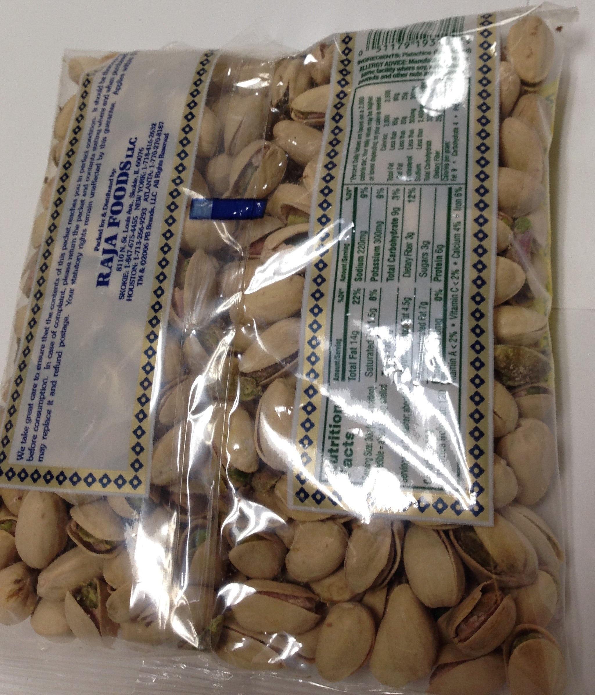 Swad Natural Salted Pistachios 14 OZ - 397 Gms