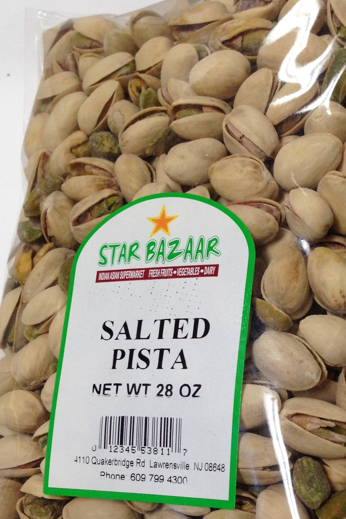 Big Bazaar - Star Bazaar  Salted Pista 28 OZ - 794 Gms