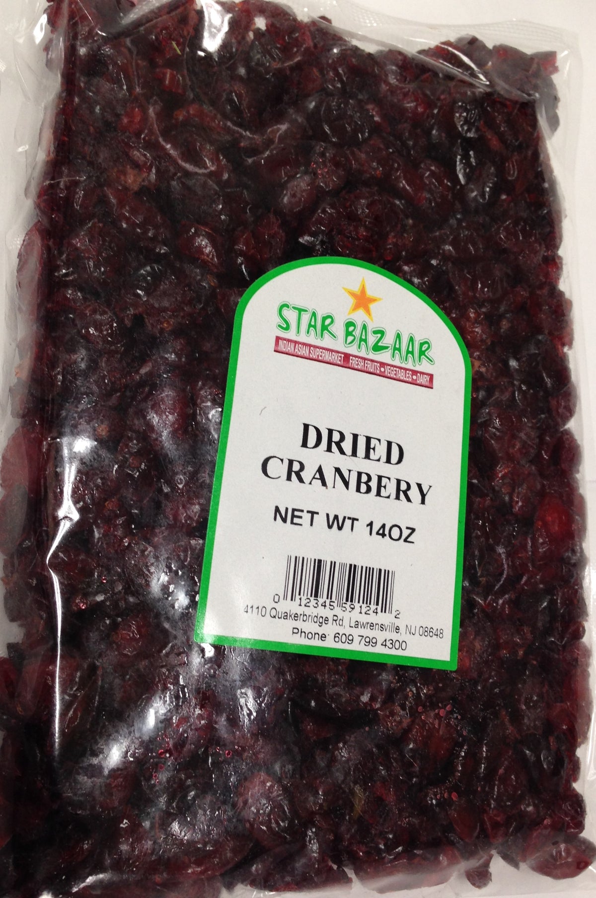 Big Bazaar- Star Bazaar  Dried Cranbery 14 OZ - 397 Gms