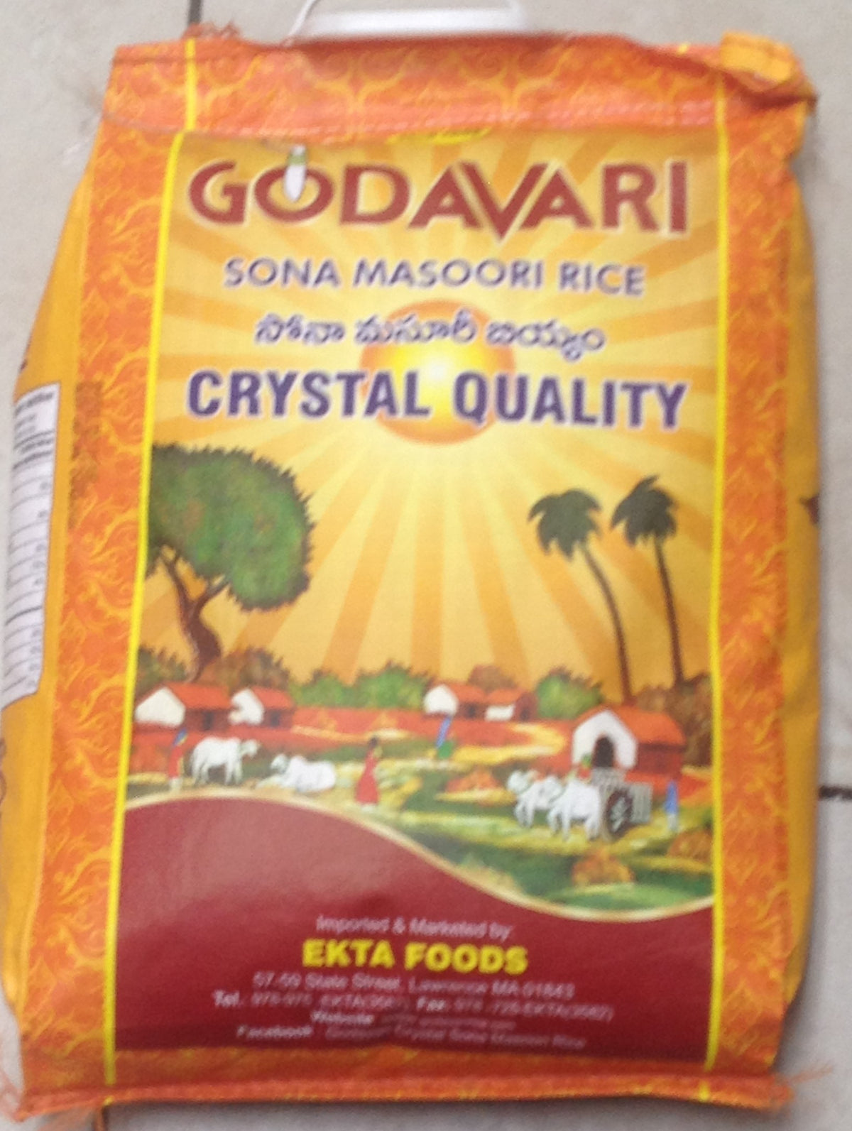 Godavari Sona Masoori Rice 20 LB - 9 KG