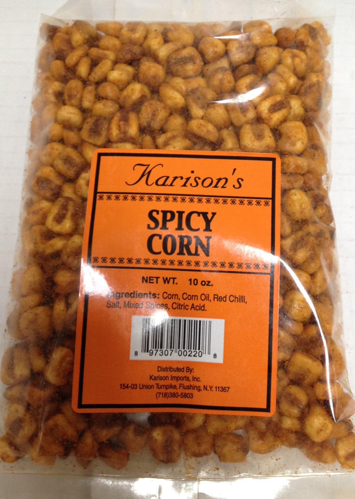 Karison's Spicy Corn 10 Oz - 283 Gms