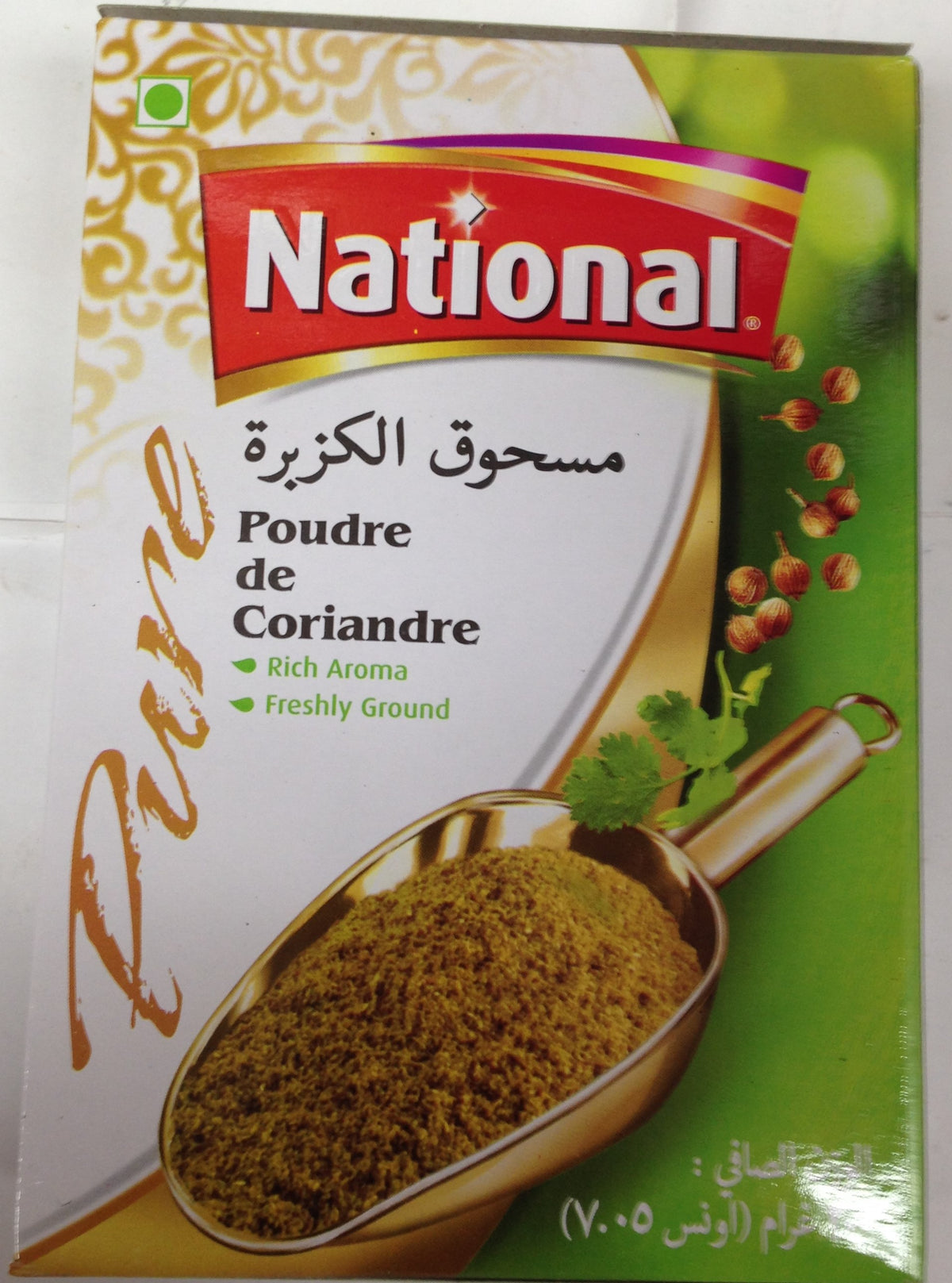 National Poudre de Coriander 7 OZ - 200 Gms