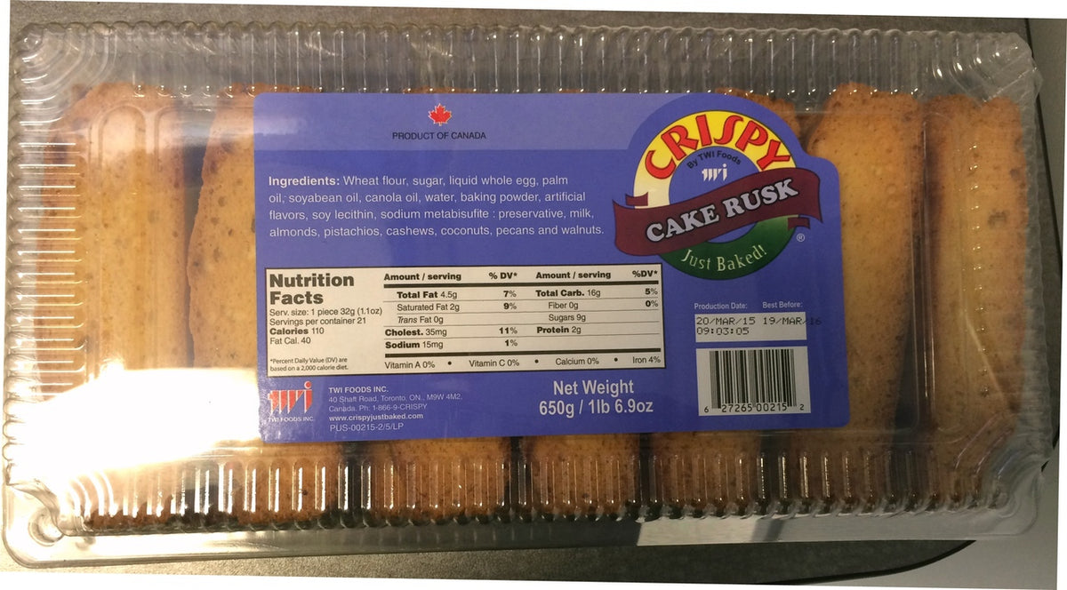 Crispy Cake Rusks  22.9 OZ - 649 Gms