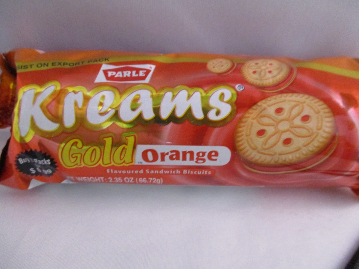 Parle Kreams Orange Cookies  2.47 OZ - 70 Gms